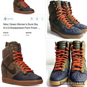 Nike Olive Dunk Sky Hi 2.0 SneakerBoot